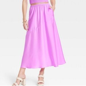 NWT - Violet Women's Maxi Slip Skirt - A New Day XXL